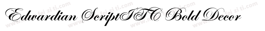 Edwardian ScriptITC Bold Decorated0字体转换